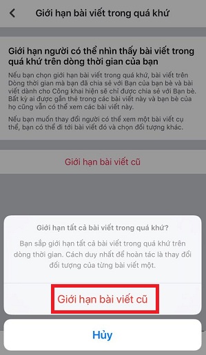 cach khoa tat ca bai dang tren facebook bang dien thoai 3