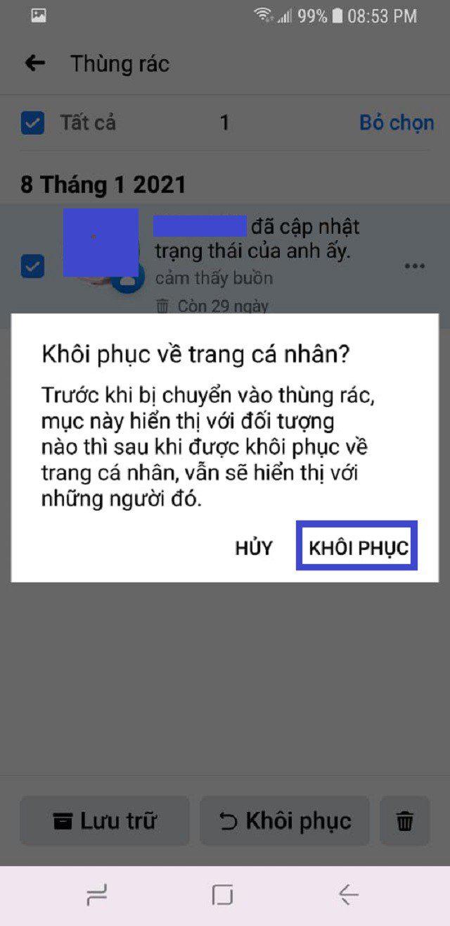 Cách Khôi Phục Bài Viết Đã Xóa Trên Facebook Đơn Giản